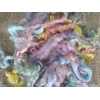 Spring Time, mixed pastel colour colors, from mixed breeds curly sheep