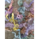 Spring Time, mixed pastel colour colors, from mixed breeds curly sheep