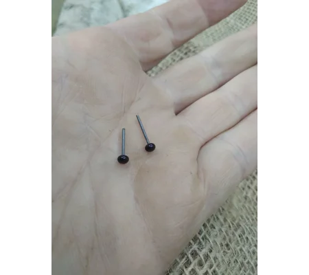 pair of Glass Eyes for miniatures 3mm