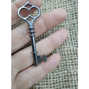 black colour metal key, prop, crafting supplies