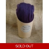 Combed UK Shetland Wool top dyed in Dark Violet Tones 25g