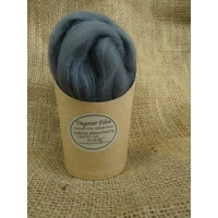 Combed UK Shetland Wool top dyed in Cornish Slate Grey  tones Shades 25g