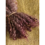 Blackberry Jam, deep purple/pink Wensleydale Curly wool locks, 10g (v)