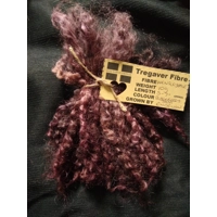 Blackberry Jam, deep purple/pink Wensleydale Curly wool locks, 10g (v)
