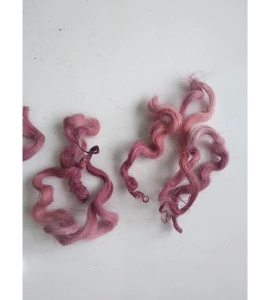 Heather Mix curly wool and locks, 10g Devon and Cornwall Longwool