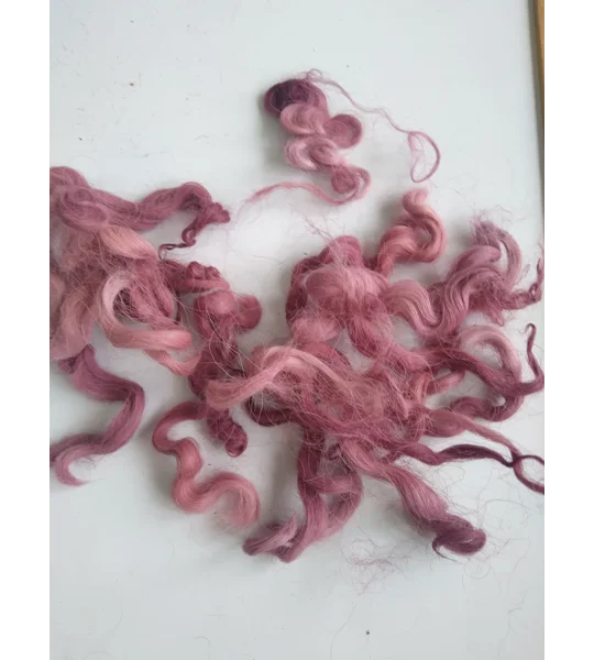 Heather Mix curly wool and locks, 10g Devon and Cornwall Longwool