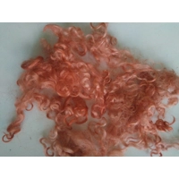 Ginger valais blacknose loose curly  wool  and locks, 10g, curly wool