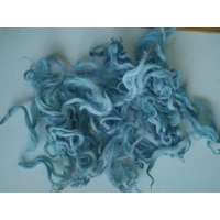 Pastel Blue curly wool and locks, 10g Devon and Cornwall Longwool