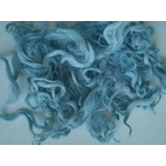 Pastel Blue curly wool and locks, 10g Devon and Cornwall Longwool