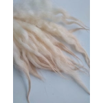 Valais Black nose x Grey Faced Dartmoor light strawberry blonde wool locks 10g