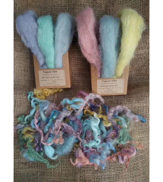 The Spirit of Spring, Carded Wool and Curly Wool Box