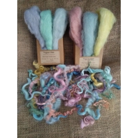 The Spirit of Spring, Carded Wool and Curly Wool Box