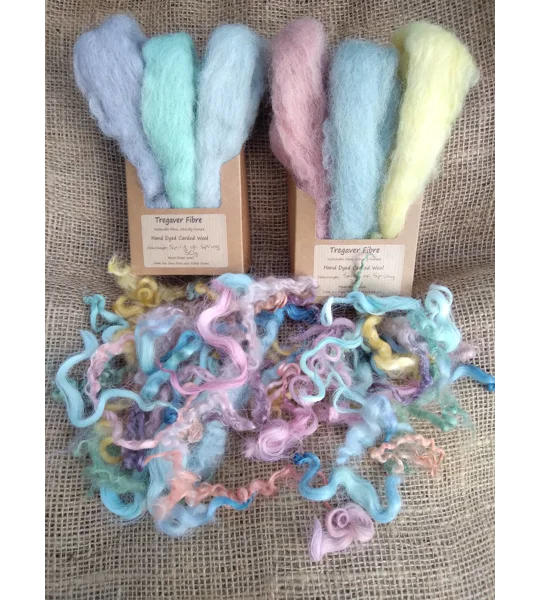 The Spirit of Spring, Carded Wool and Curly Wool Box