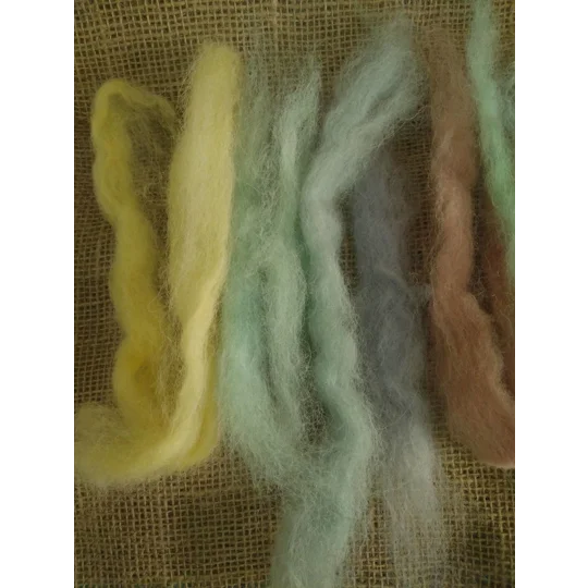 The Spirit of Spring, Carded Wool Sampler Pack 20g, 6 colours