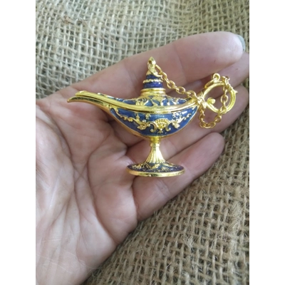 Miniature Aladdin Style Genie Lamp, various colours