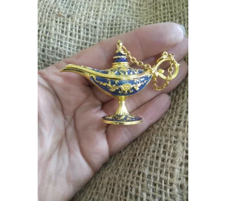 Miniature Aladdin Style Genie Lamp, various colours