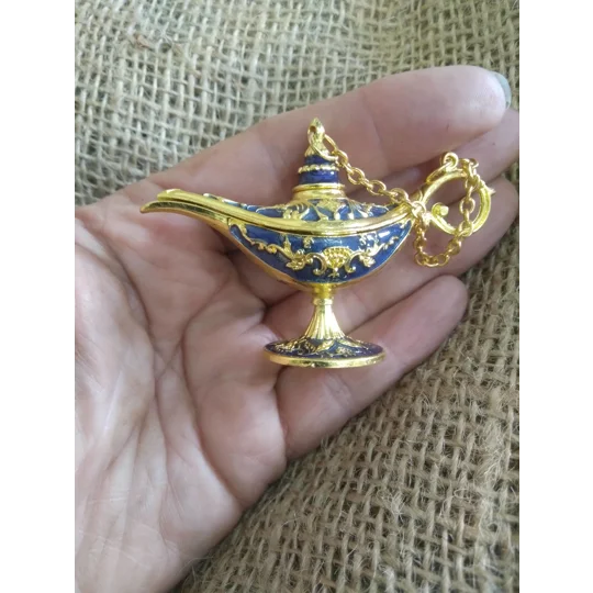 Miniature Aladdin Style Genie Lamp, various colours