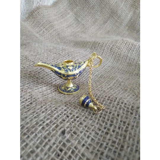 Miniature Aladdin Style Genie Lamp, various colours