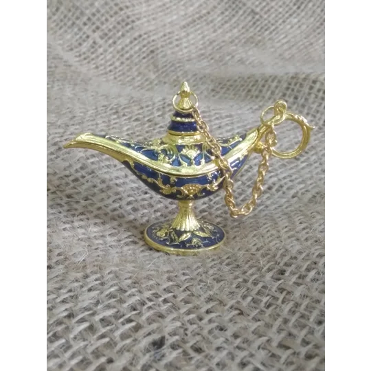 Miniature Aladdin Style Genie Lamp, various colours
