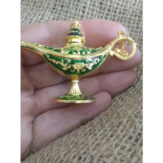 Miniature Aladdin Style Genie Lamp, various colours