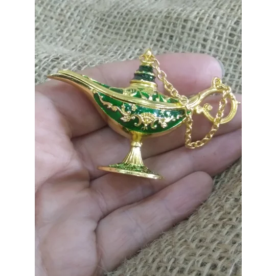 Miniature Aladdin Style Genie Lamp, various colours