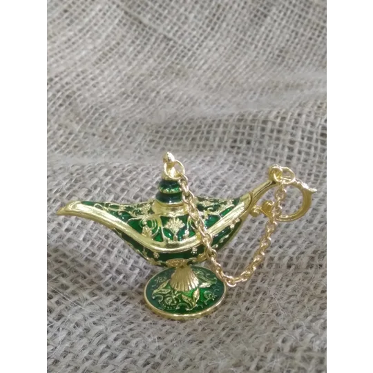 Miniature Aladdin Style Genie Lamp, various colours