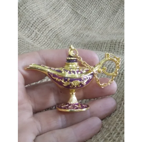 Miniature Aladdin Style Genie Lamp, various colours