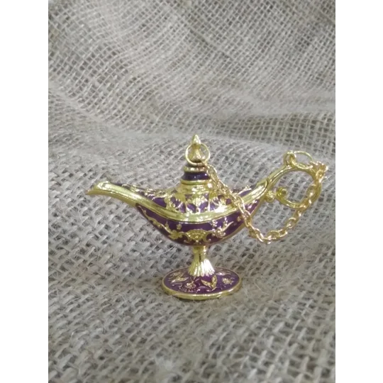 Miniature Aladdin Style Genie Lamp, various colours