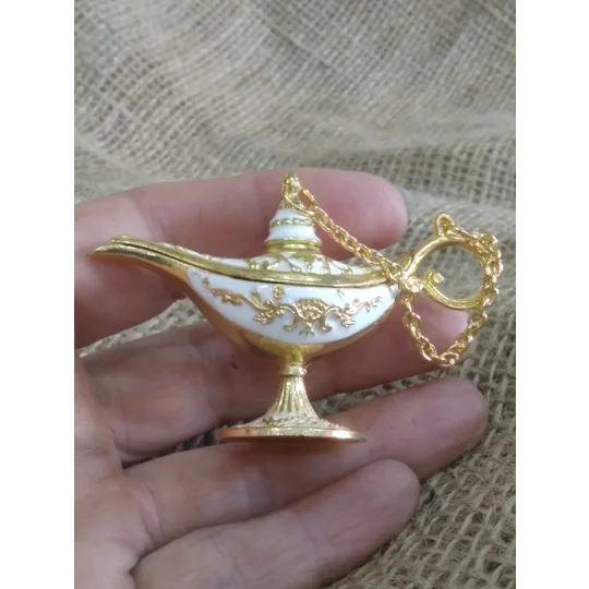Miniature Aladdin Style Genie Lamp, various colours