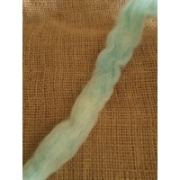Summer Sky Carded Wool 10g mixed blues carded wool