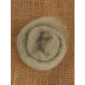 Cloud Grey Carded Wool, 10g,
