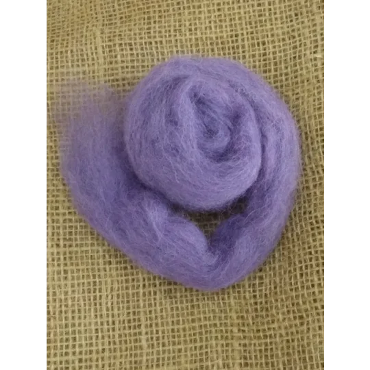 Light Violet Carded Wool 10g