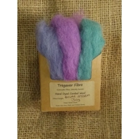 Solar Storm - 3 colour (30g) carded wool pack, Purple, Lilac and Teal