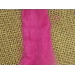 Hand Dyed, Bright Pink Mohair Carded Roving, 10g(v)
