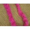 Hand Dyed, Bright Pink Mohair Carded Roving, 10g(v)