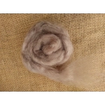 Hand Dyed, brown pink "twilight"  Mohair Carded Roving, 10g(v)