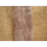 Hand Dyed, brown pink "twilight"  Mohair Carded Roving, 10g(v)
