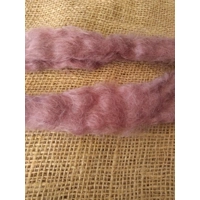 Hand Dyed, Berry Crush purple/pink   Mohair Carded Roving, 10g(v)