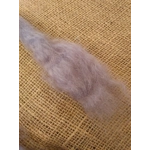 Hand Dyed, in Magical Moonlight, pale purple  Mohair Carded Roving, 10g(v)