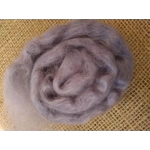 Hand Dyed, in Magical Moonlight, pale purple  Mohair Carded Roving, 10g(v)