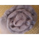 Hand Dyed, in Magical Moonlight, pale purple  Mohair Carded Roving, 10g(v)