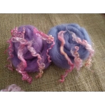 Fibre Finder - Fairy Mix- Pink purple and Indigo colours mixed fibres pack