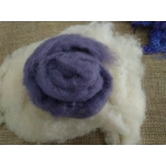 Fibre Finder - Fairy Night- Purples mixed fibres carded and curly wool