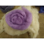 Fibre Finder - Fairy Night- Purples mixed fibres carded and curly wool