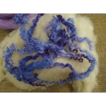 Fibre Finder - Fairy Night- Purples mixed fibres carded and curly wool