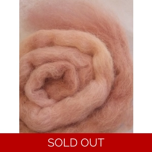 Peach Melba Carded Wool 10g