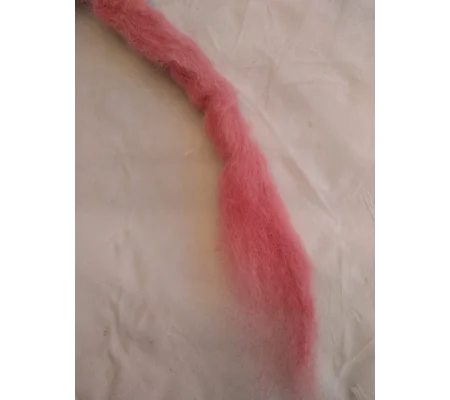 Rose Pink Carded Wool 10g