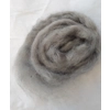 Hand Dyed, in silver,   Mohair Carded Roving, 10g(v)