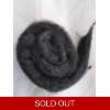 Charcoal Grey/Black, carded mixed species fibres,