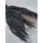 Charcoal Grey/Black, carded mixed species fibres,